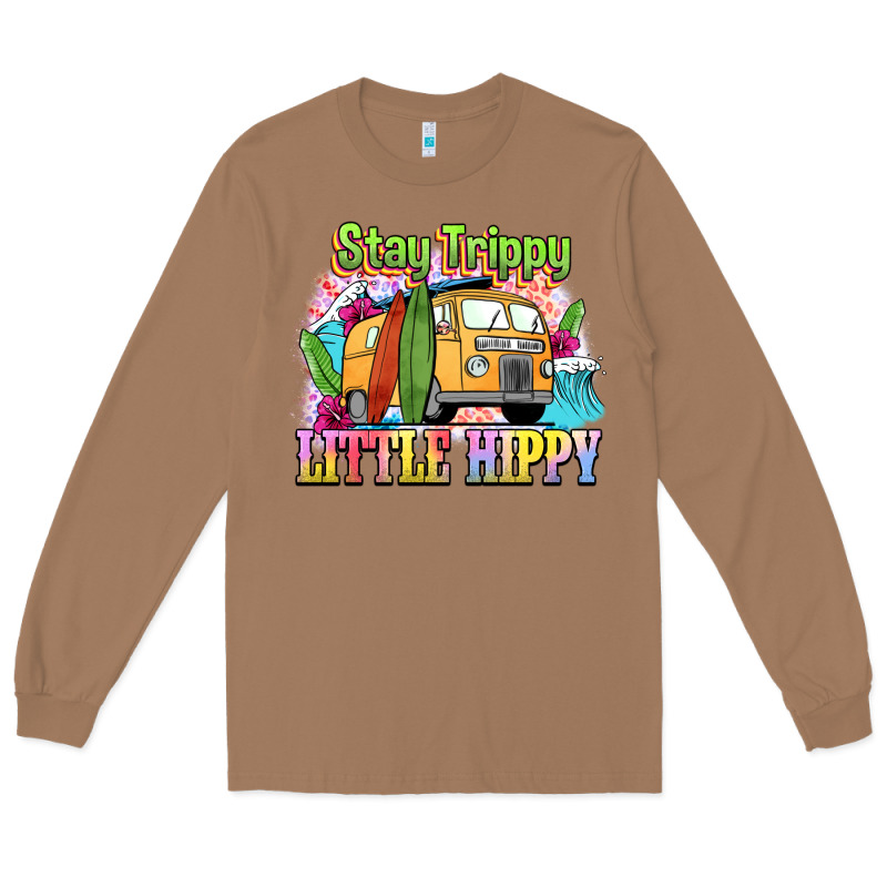 Stay Trippy Little Hippy Long Sleeve Tee by NancyCooperArtShop | Teevron
