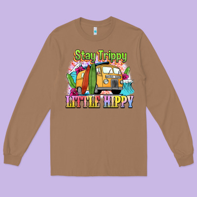 Stay Trippy Little Hippy Long Sleeve Tee Designed By Nancycooperartshop