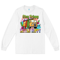White stay trippy little hippy Long Sleeve Tee - NancyCooperArtShop