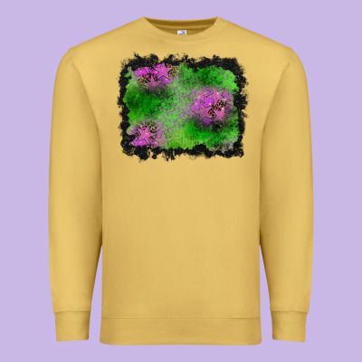 Halloween Spooky Stars Background Premium Sweatshirt Designed By Bundleandbundleshop