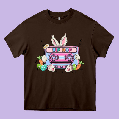 Hip Hop Easter Heavy Core Tee Designed By Maliassmallbusiness