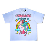 Grape Ice unicorns are born in july Urban Heavy Tee - Jasminsmagicworld