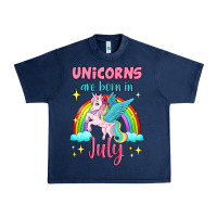 Navy unicorns are born in july Urban Heavy Tee - Jasminsmagicworld
