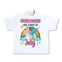 White unicorns are born in july Urban Heavy Tee - Jasminsmagicworld