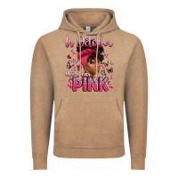 Vintage Coffee in october we wear pink with afro woman Vintage Hoodie - Artiststas