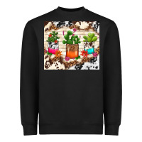 Black cowhide succulent Heavyweight Sweatshirt - TumblerDesignByShophia