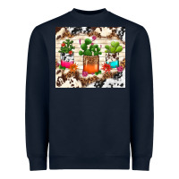 Navy cowhide succulent Heavyweight Sweatshirt - TumblerDesignByShophia