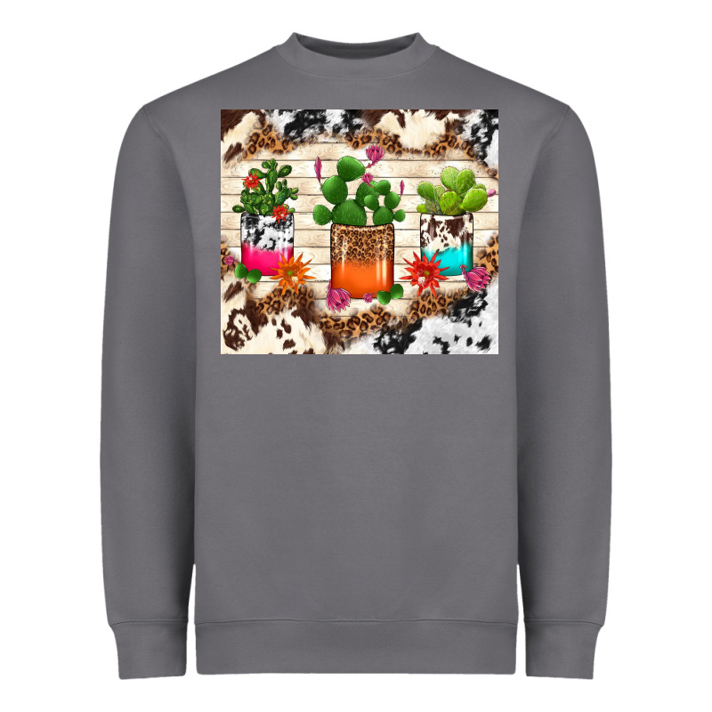 Cowhide Succulent Heavyweight Sweatshirt by TumblerDesignByShophia | Teevron