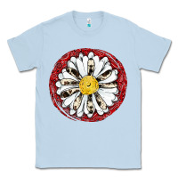 Dusty Blue daisy Classic Tee - JahusDesignShop
