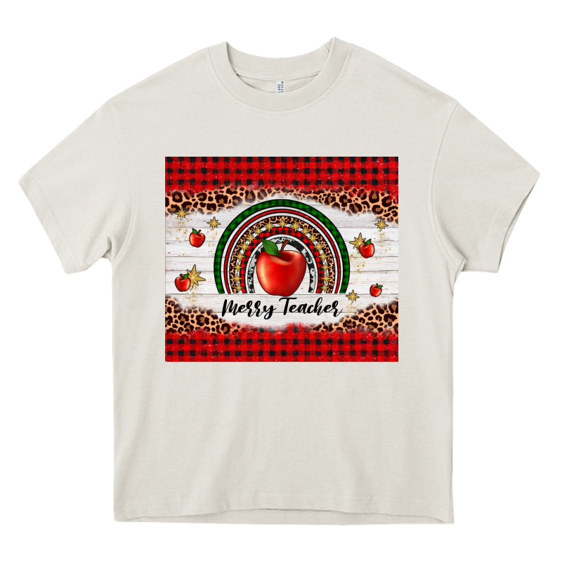 Merry Teacher Heavy Core Tee by AdoDesignShop | Teevron