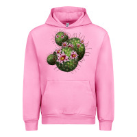 Fuchsia Pink arizona fishhook cacti Urban Hoodie - LillyAllenDesigns