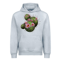 Heather Grey arizona fishhook cacti Urban Hoodie - LillyAllenDesigns