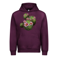 Mauve Wine arizona fishhook cacti Urban Hoodie - LillyAllenDesigns