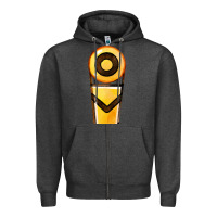 Charcoal Heather marker chain fa element Zipper Hoodie - FaDigitalArtStudio