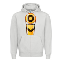 Dove Grey marker chain fa element Zipper Hoodie - FaDigitalArtStudio