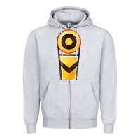 Heather Grey marker chain fa element Zipper Hoodie - FaDigitalArtStudio