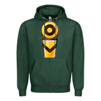 Sports Green marker chain fa element Zipper Hoodie - FaDigitalArtStudio