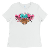 White western cow and heart Ladies Tee - MaliasSmallBusiness