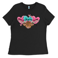Western Cow And Heart Ladies Tee | Teevron
