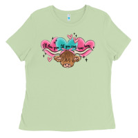 Matcha western cow and heart Ladies Tee - MaliasSmallBusiness