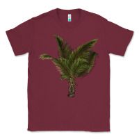 Burgundy palm tree Classic Tee - LillyAllenDesigns