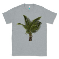 Heather Grey palm tree Classic Tee - LillyAllenDesigns