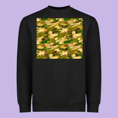 Camouflage With Glitter Heavyweight Sweatshirt Designed By Tumblerdesignbyshophia