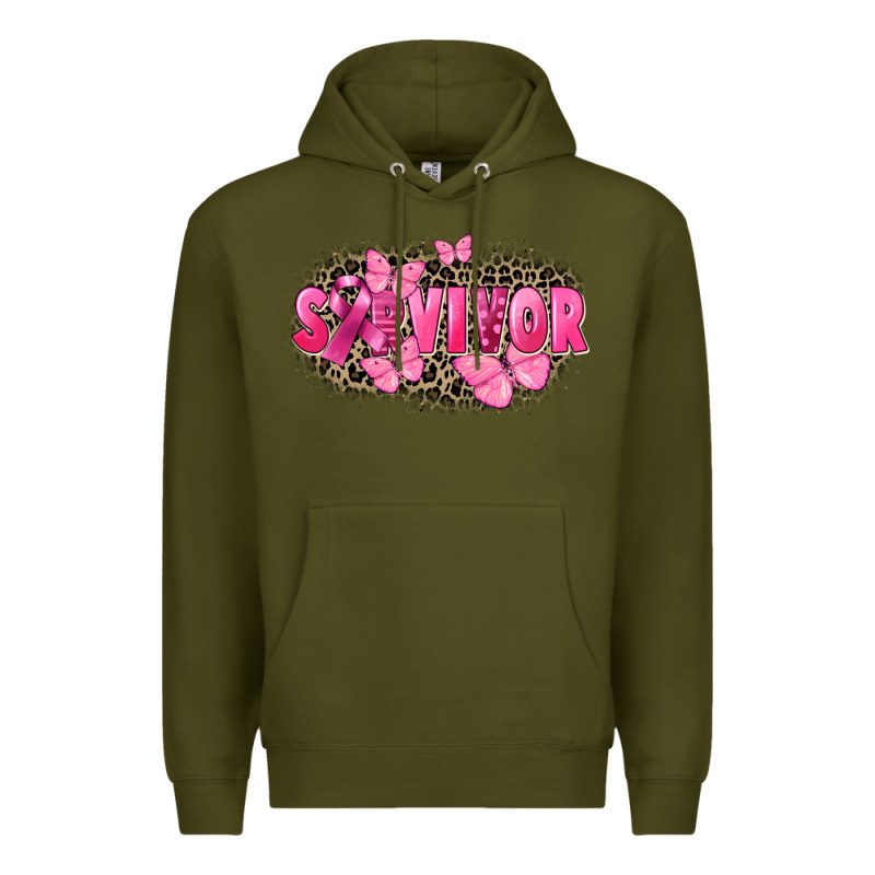 Survivor Breast Cancer Premium Hoodie by FaDigitalArtStudio | Teevron