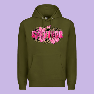 Survivor Breast Cancer Premium Hoodie Designed By Fadigitalartstudio