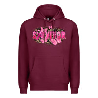Burgundy Survivor Breast Cancer Premium Hoodie - FaDigitalArtStudio