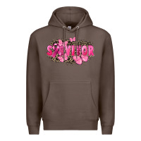 Coffee Survivor Breast Cancer Premium Hoodie - FaDigitalArtStudio