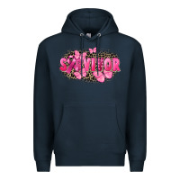 Navy Survivor Breast Cancer Premium Hoodie - FaDigitalArtStudio