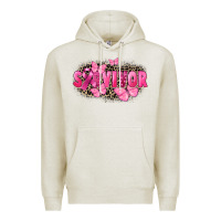 Oatmeal Heather Survivor Breast Cancer Premium Hoodie - FaDigitalArtStudio