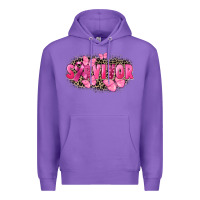 Purple Survivor Breast Cancer Premium Hoodie - FaDigitalArtStudio
