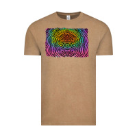 Vintage Coffee colorful zebra background Vintage Tee - RanaPortraitStore