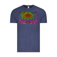 Vintage Denim colorful zebra background Vintage Tee - RanaPortraitStore