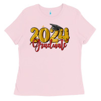 Bubblegum Pink 2024 graduate Ladies Tee - MaliasSmallBusiness