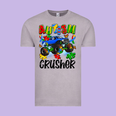 Autism Crusher Vintage Tee Designed By Artiststas