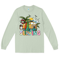 Matcha Let's go surfing Long Sleeve Tee - NancyCooperArtShop