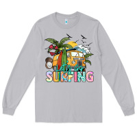 Moon Dust Let's go surfing Long Sleeve Tee - NancyCooperArtShop