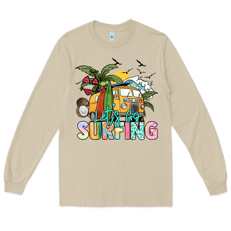 Let's Go Surfing Long Sleeve Tee by NancyCooperArtShop | Teevron