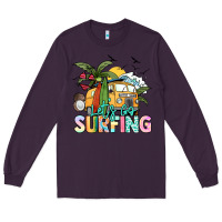 Plum Let's go surfing Long Sleeve Tee - NancyCooperArtShop