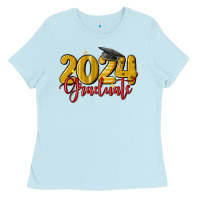 Baby Blue 2024 graduate Ladies Tee - MaliasSmallBusiness