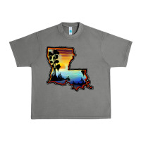 Tornado louisiana  sunset map Urban Heavy Tee - BarkalooDesign