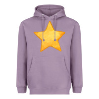 Lavender yellow star Heavyweight Hoodie - FaDigitalArtStudio