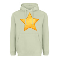 Matcha yellow star Heavyweight Hoodie - FaDigitalArtStudio