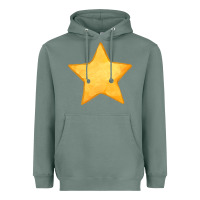 Sage yellow star Heavyweight Hoodie - FaDigitalArtStudio