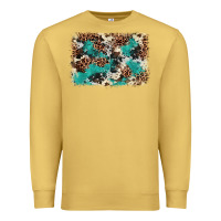 Antique Gold Cowhide Turquoise Glitter Premium Sweatshirt - FaDigitalArtStudio