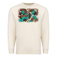 Sandshell Cowhide Turquoise Glitter Premium Sweatshirt - FaDigitalArtStudio