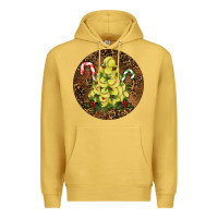Antique Gold Softball Leopard  Christmas Premium Hoodie - RanaPortraitStore